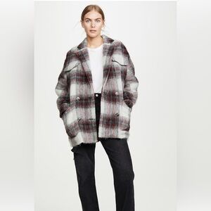 Iro Nashville Plaid Wool Blend Jacket